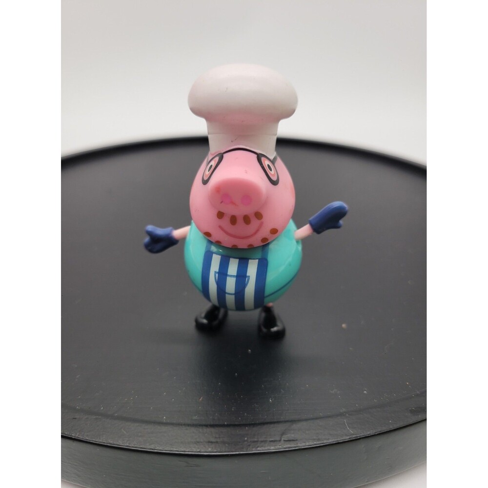 Peppa Pig Cooking Papa Pig Small Toy Figure 3.5"